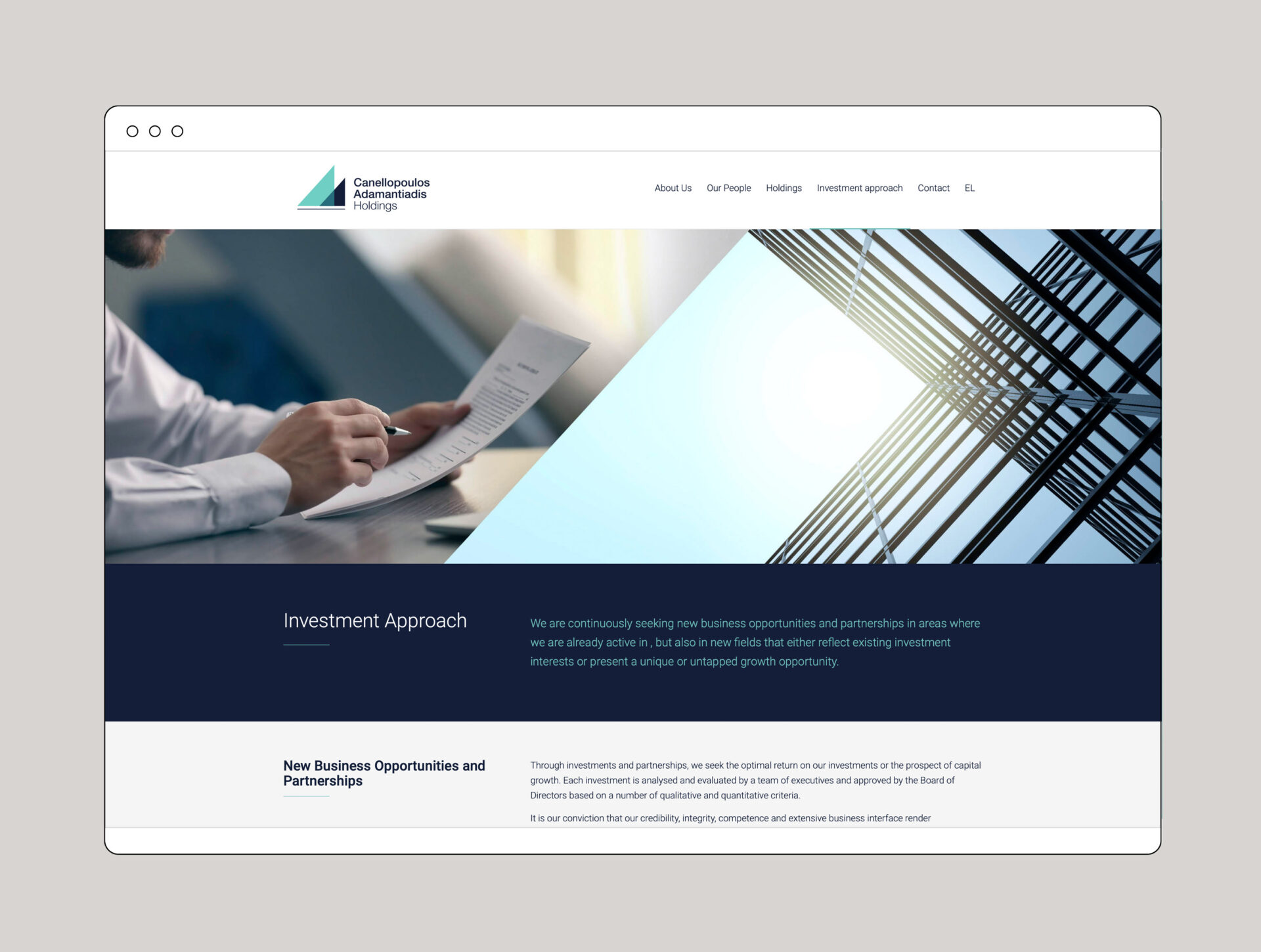 Canellopoulos Adanantiades Holdings Website