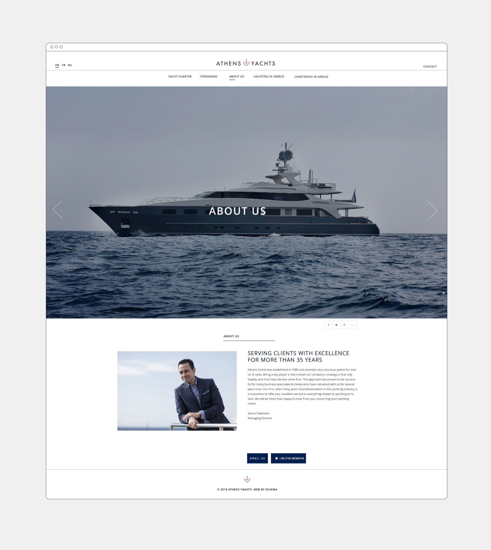 Athens Yachts Website