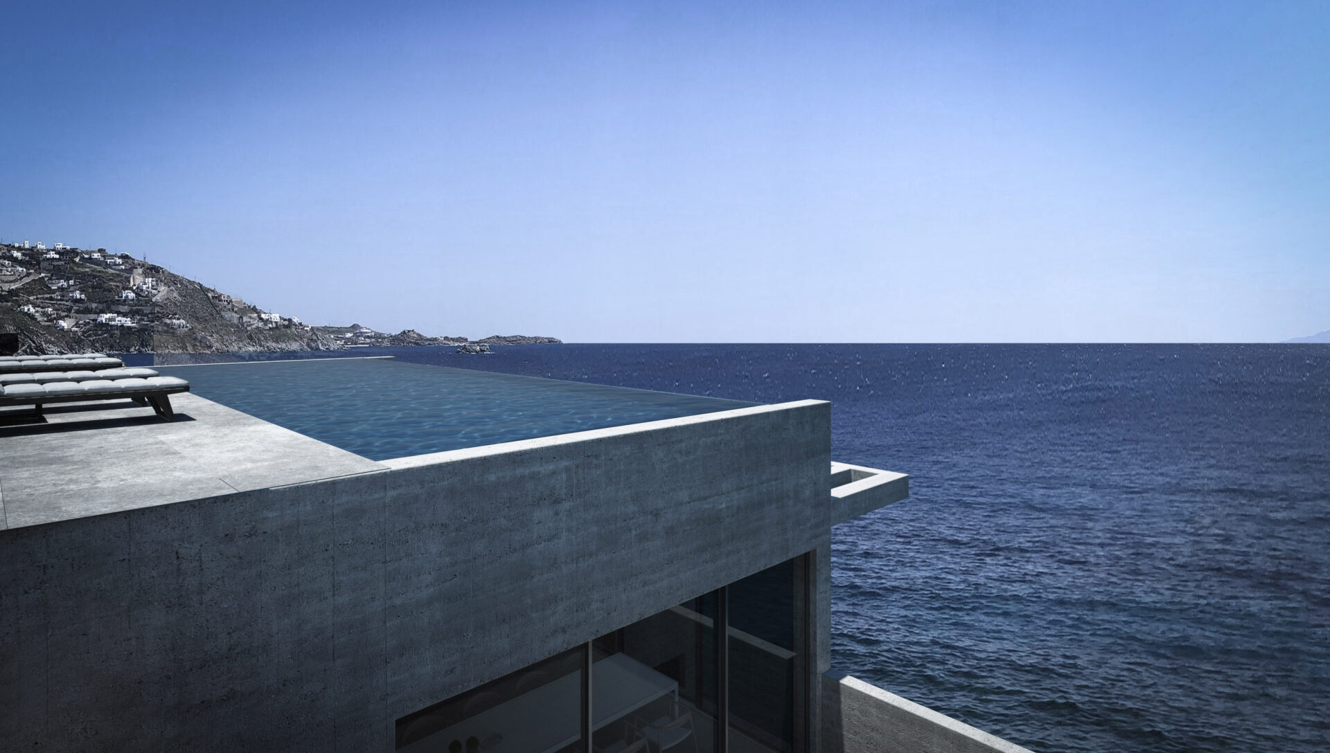 Cliffhanging house in Cyclades
