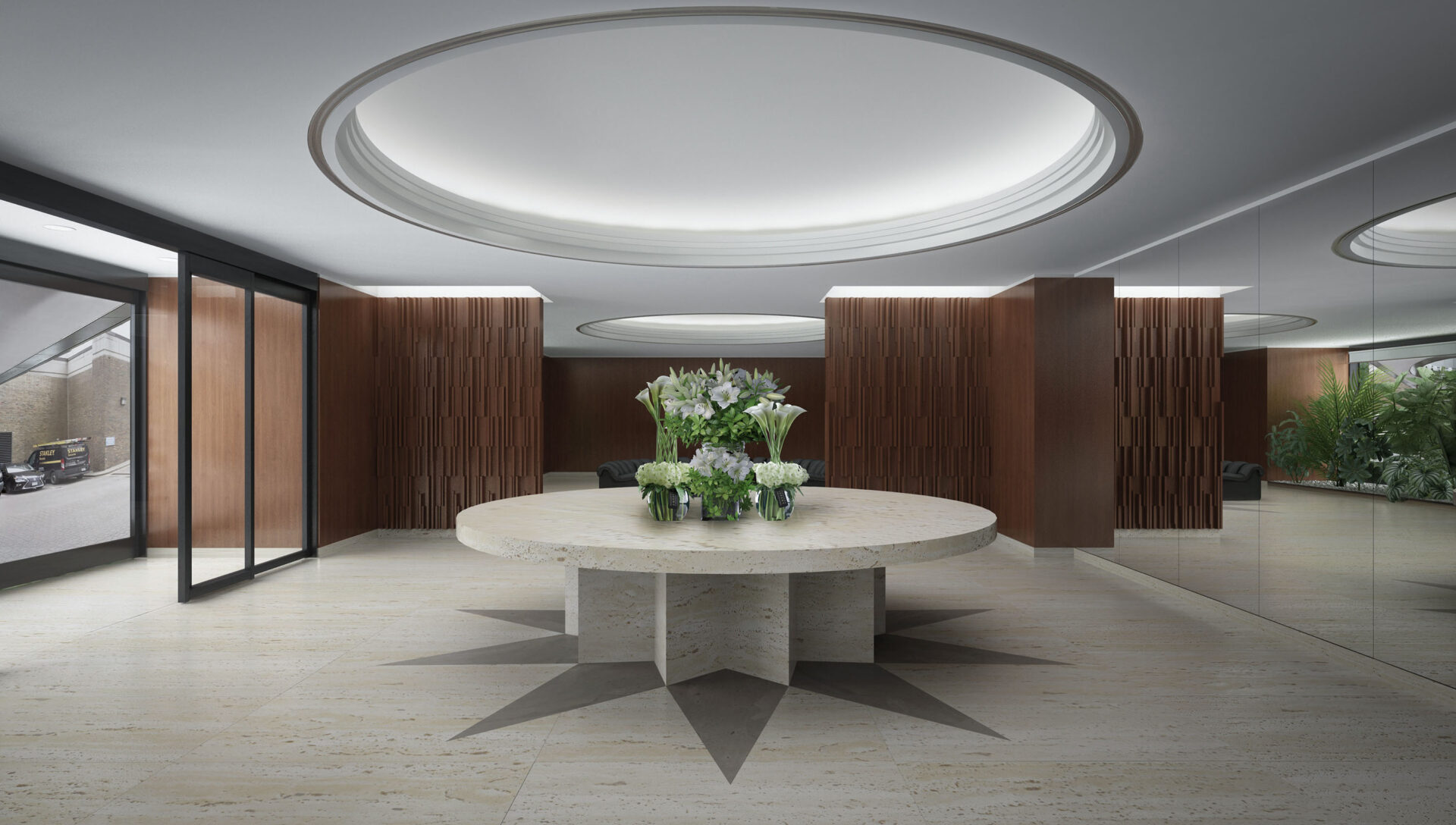 Lobby of the Port Royal Apartment Building in Montreal