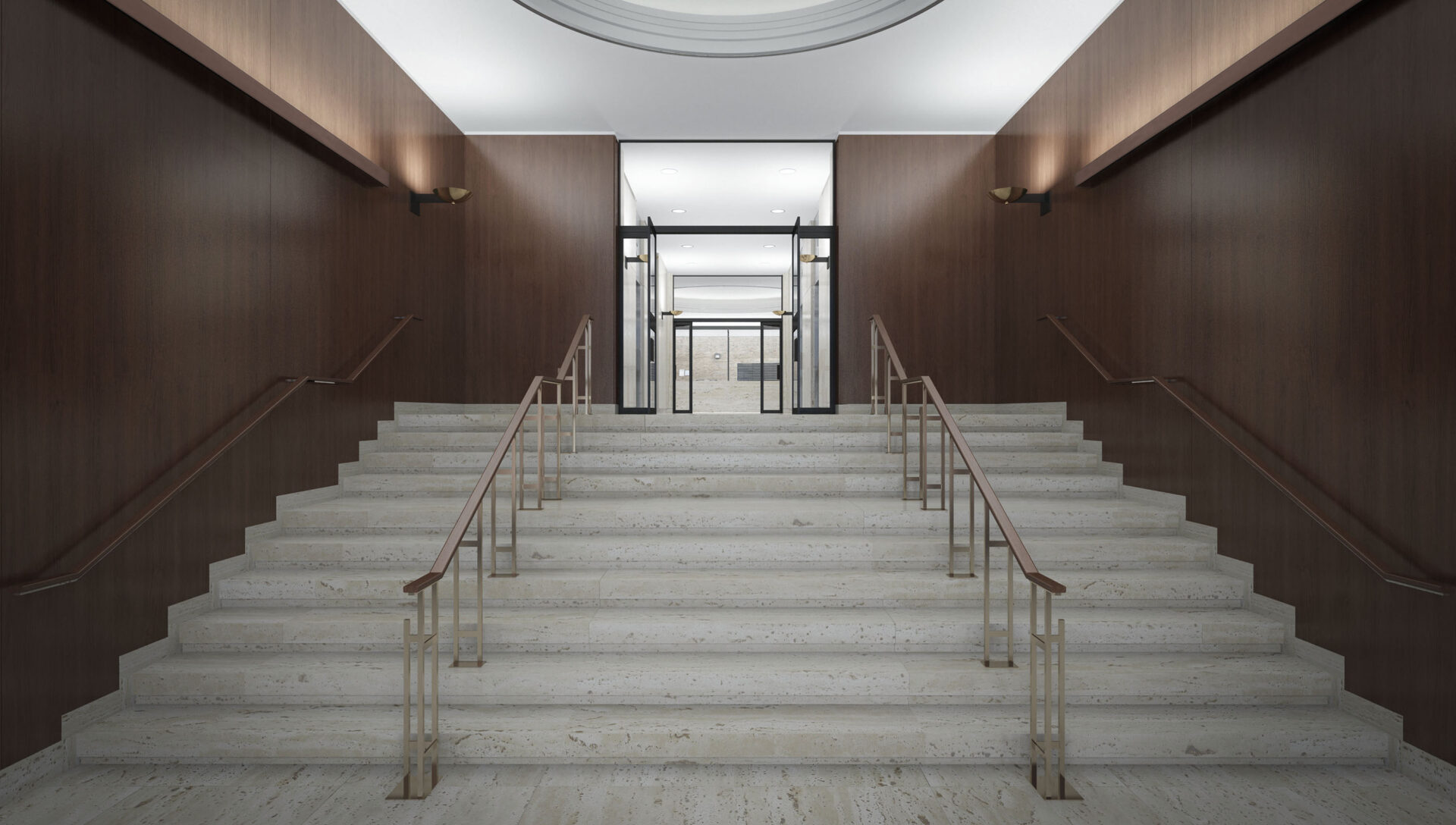 Lobby of the Port Royal Apartment Building in Montreal