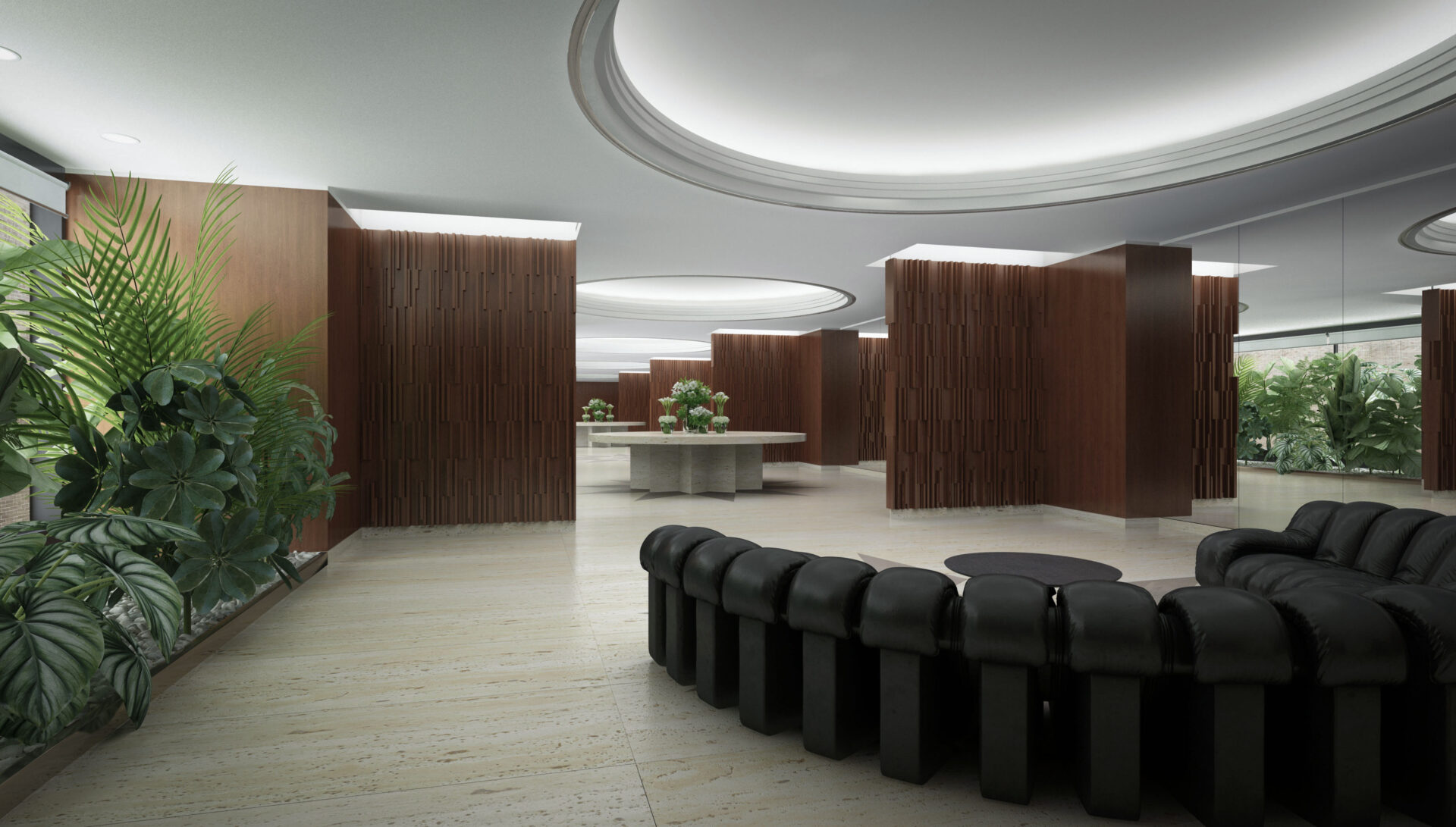 Lobby of the Port Royal Apartment Building in Montreal